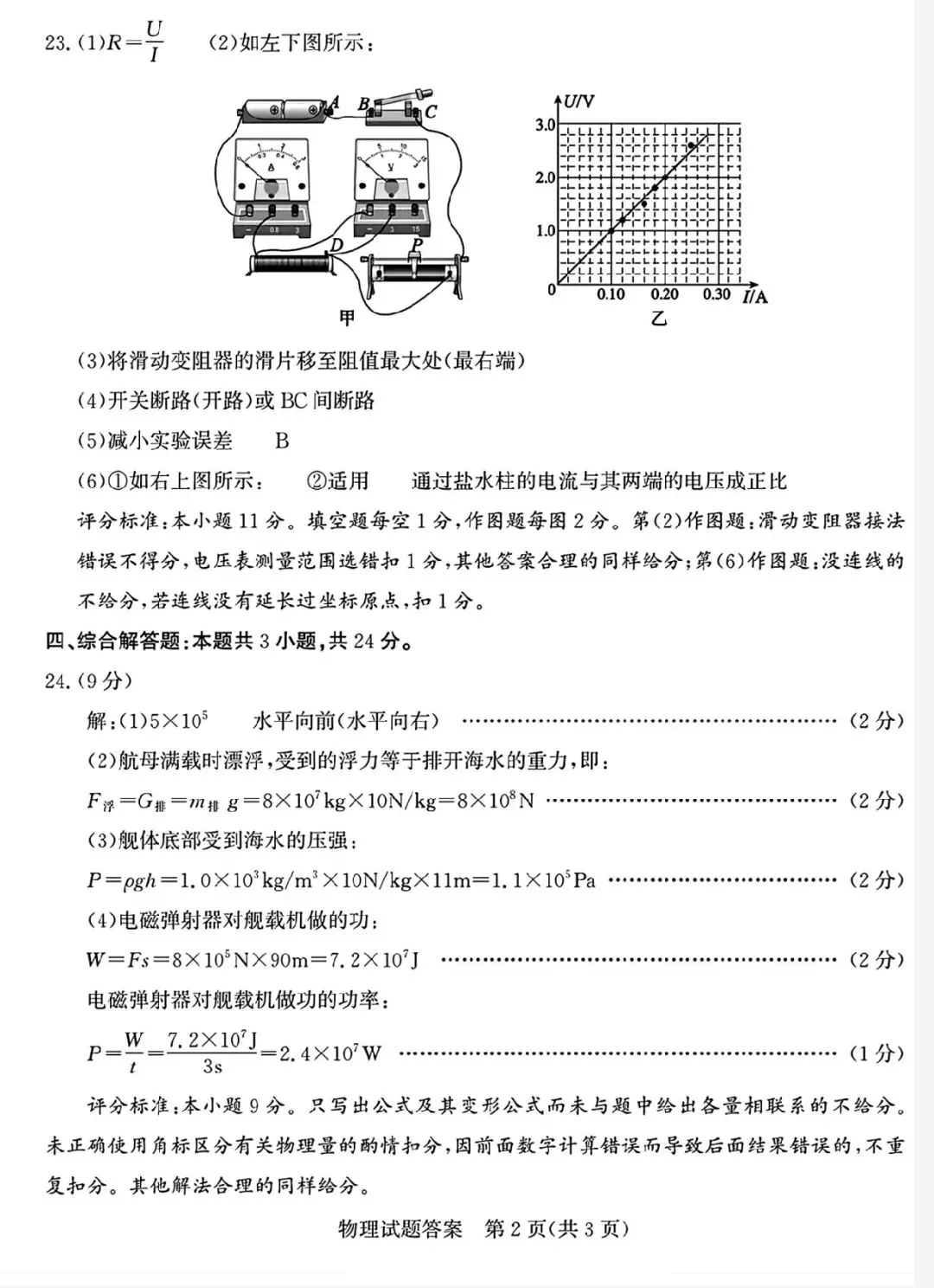 2026年枣庄市初中学业水平模拟考试物理试题(含详细答案) 第11张