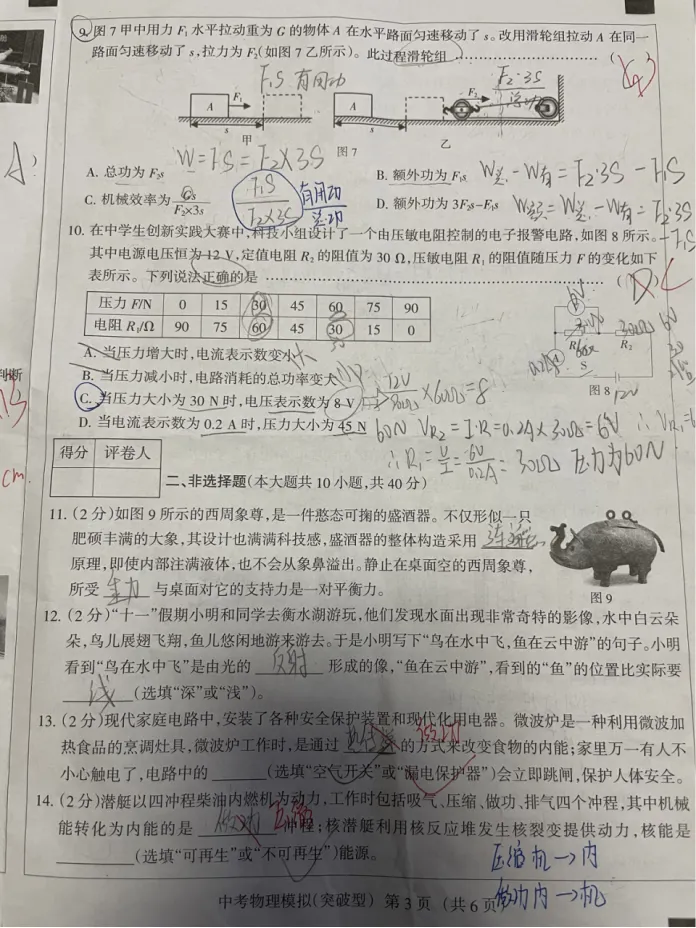 中考物理 | 2026河北省名校中考水平模拟考试突破型 第6张