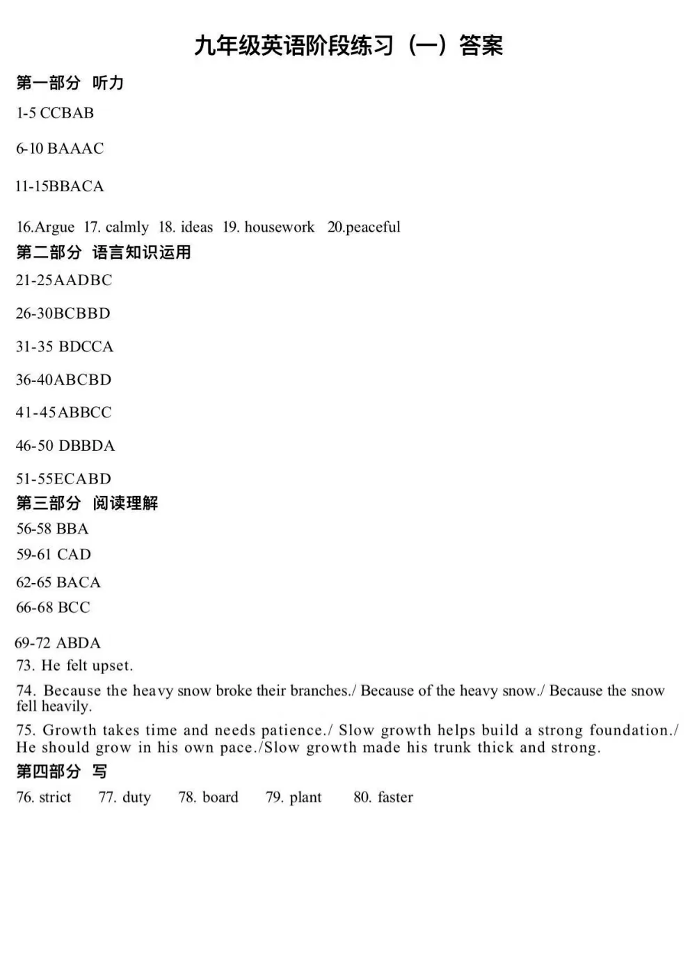 合肥45中一模(数英物)试卷+答案 第24张