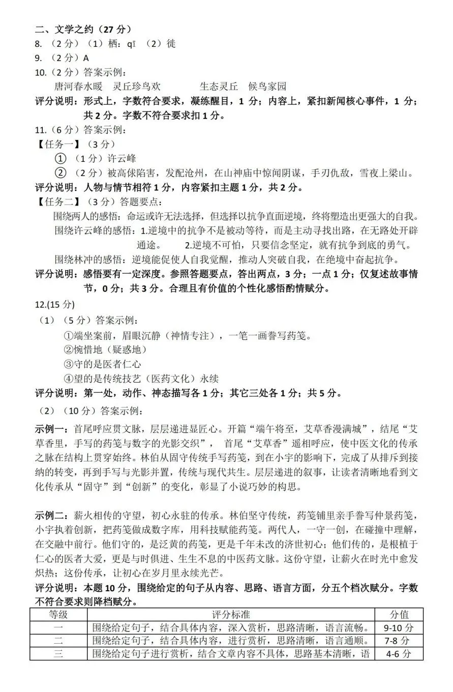 实时更新 | 2026大同中考一模试卷及答案 第14张