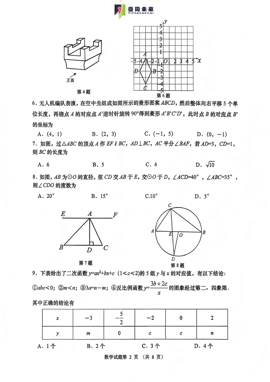 【中考一模】市南【数学】2026年青岛中考一模真题! 第5张