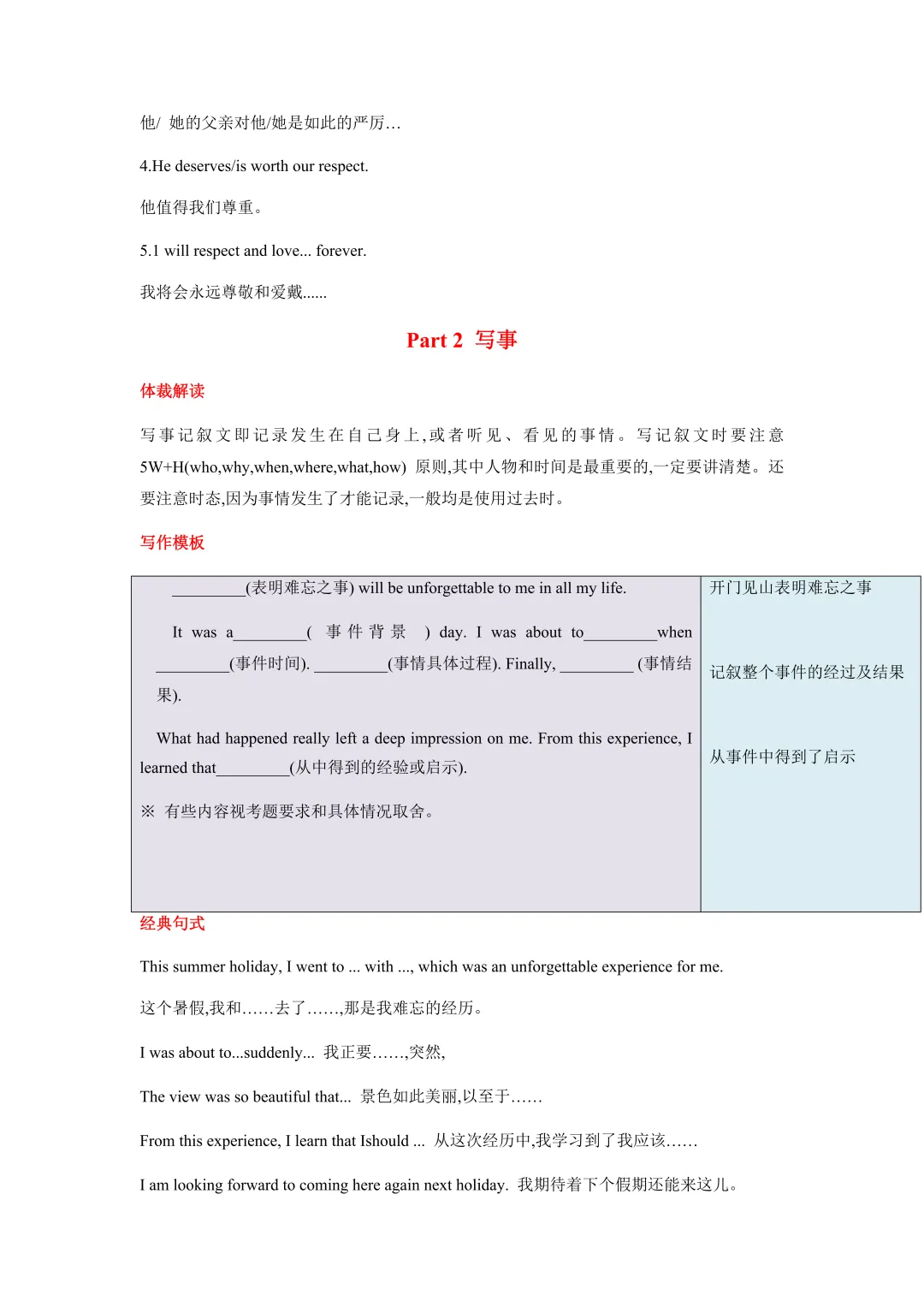 阅卷老师都认可的中考英语作文模板,直接背,考场秒用! 第4张