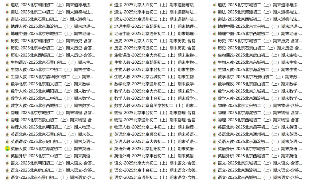 北京初高中上学期期末真题免费领~ 第16张