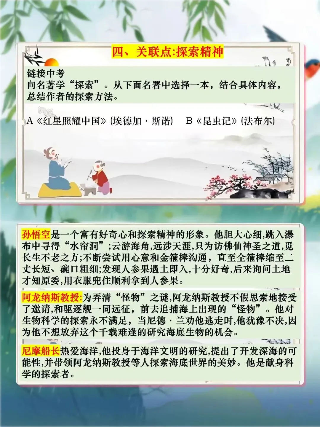 中考12部名著联读复习,这样讲太清晰了! 第7张