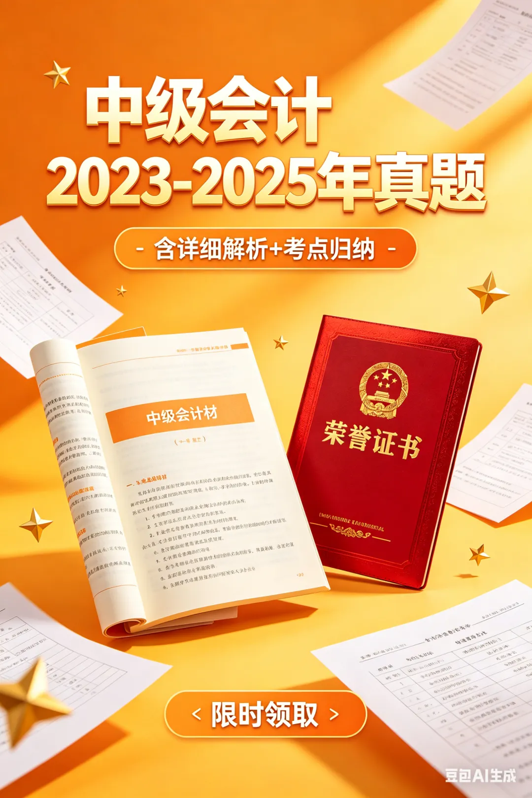 2023-2025年中级会计真题核心浓缩考点免费领,小白也能躺赢备考! 第2张