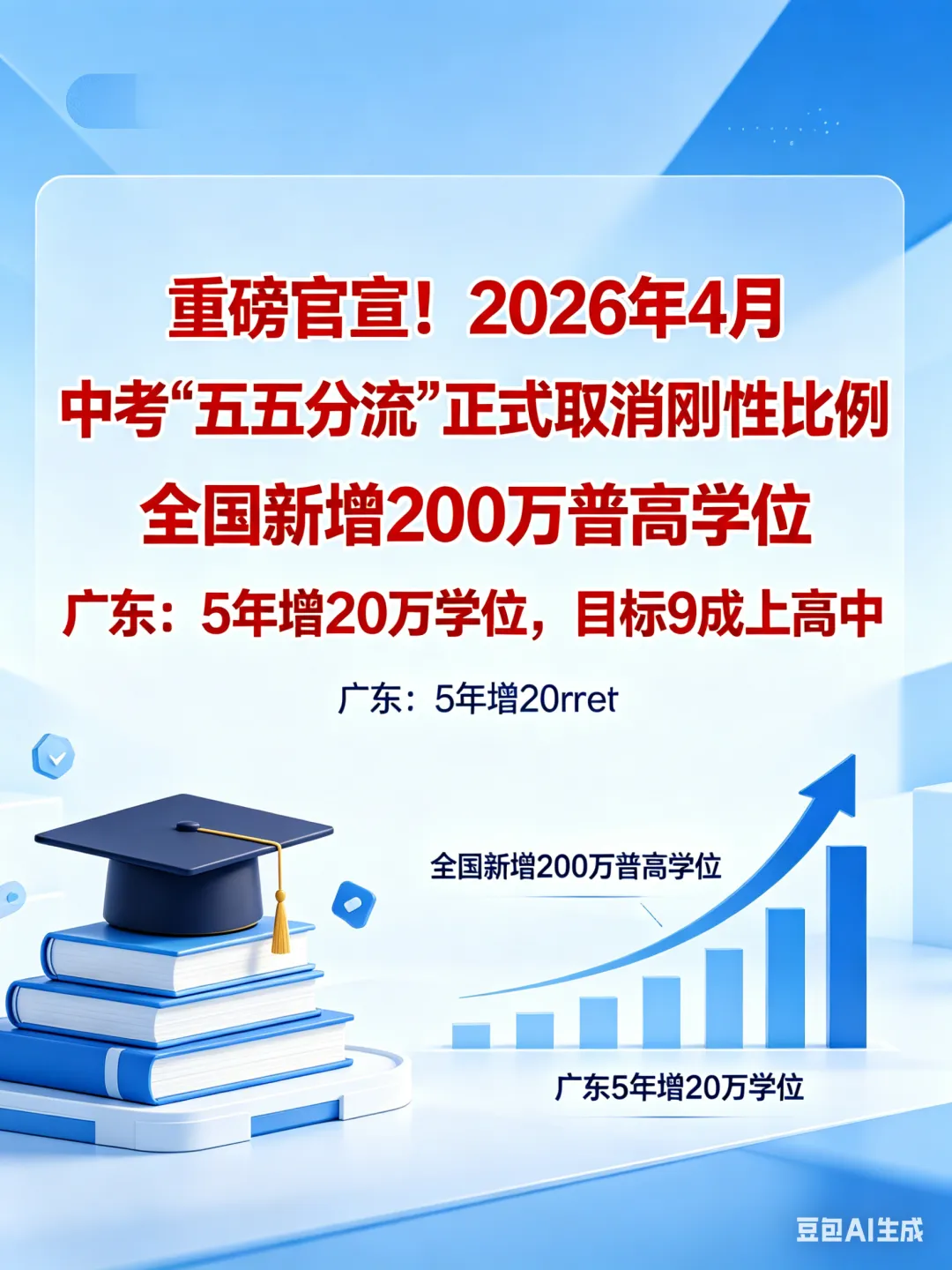 定了!2026 年 4 月官宣:中考五五分流,正式成为历史! 第1张