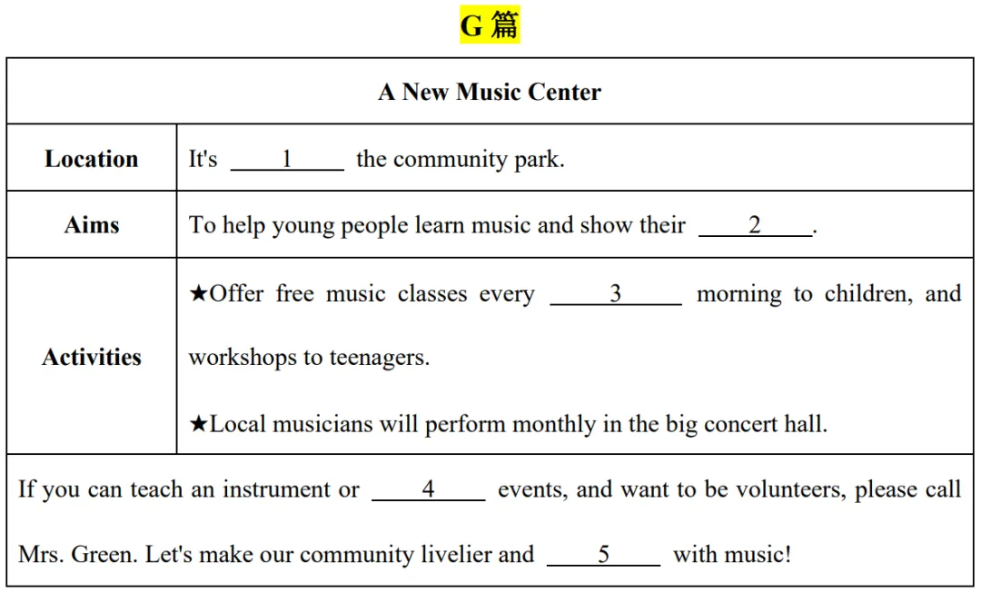 中考英语真题集锦——听短文填空专练 第13张