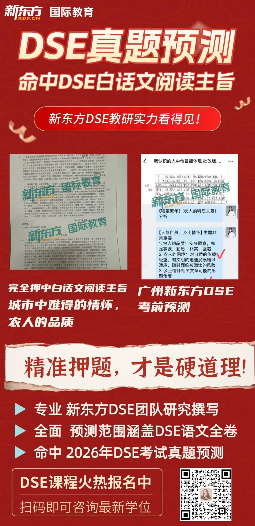 真题回顾,广州新东方DSE连续押中!|2026年香港DSE中文试卷难度怎么样?阅读原文+写作题目+点评来了! 第8张