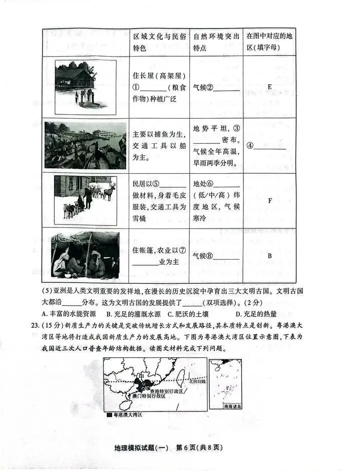 2026.4聊城东昌府区中考一模数学语文英语地理试卷含答案(可下载) 第30张