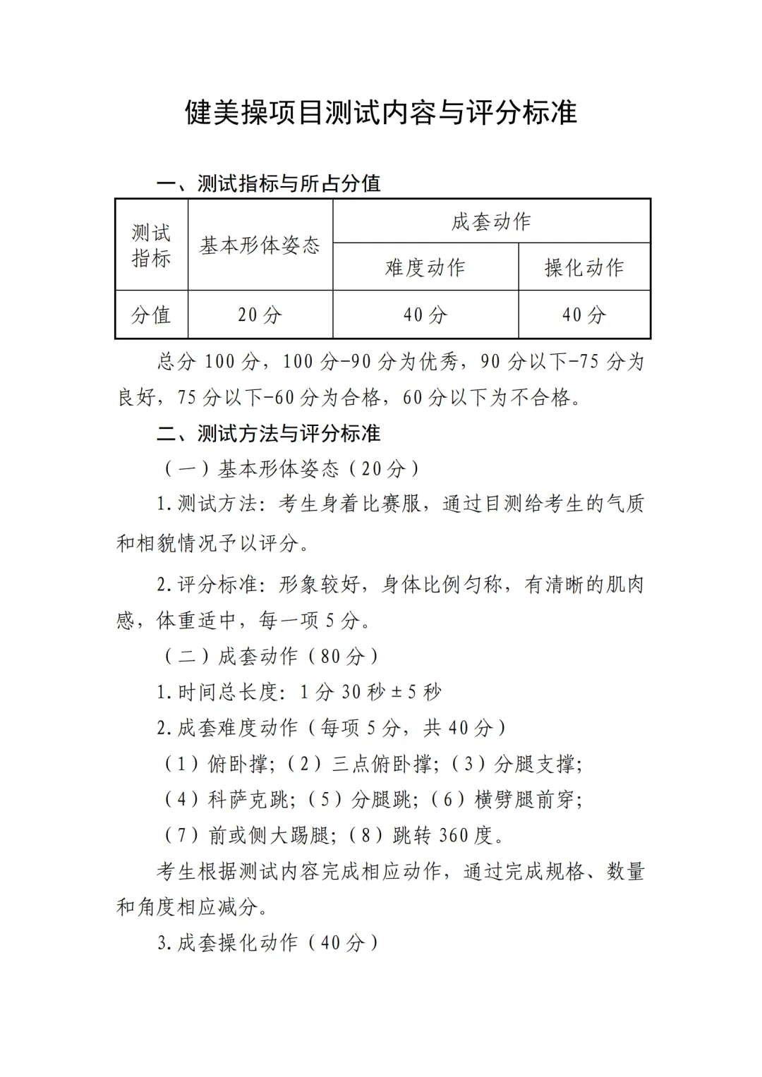 时间定了!2026年天津中考体育特长生专测评分标准! 第29张