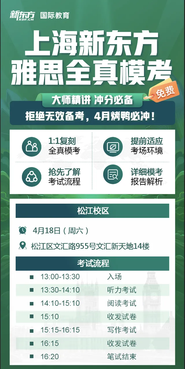 报名啦|上海对外经贸大学雅思公益模考大赛重磅开启! 第19张 报名啦|上海对外经贸大学雅思公益模考大赛重磅开启! 第19张