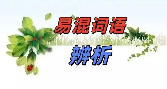 中考备考|易混词语辨析 第1张 中考备考|易混词语辨析 第1张