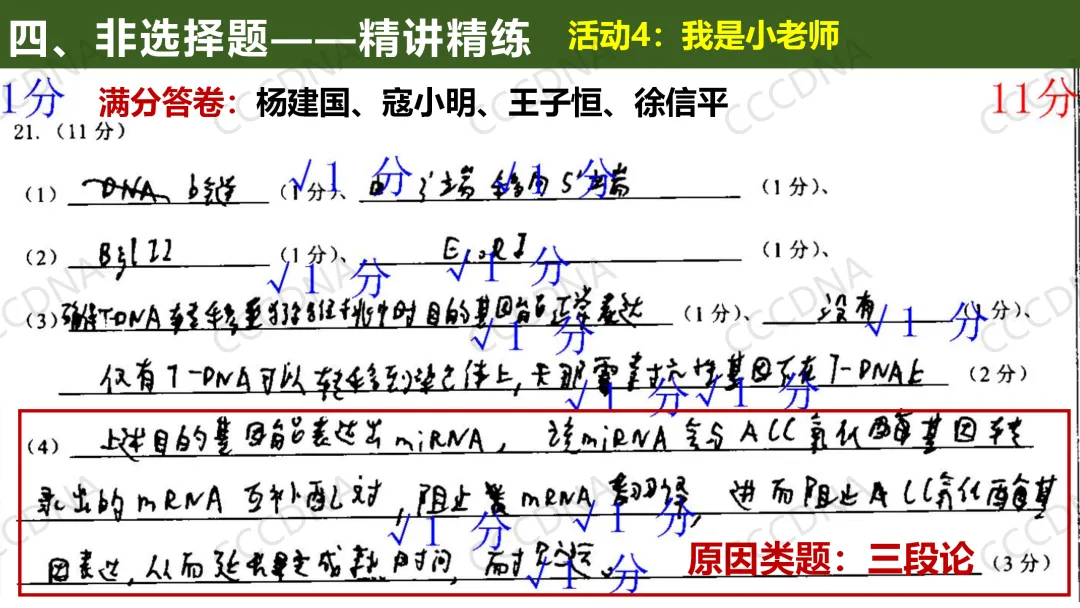 2026届高三生物学二模试卷讲评 第16张