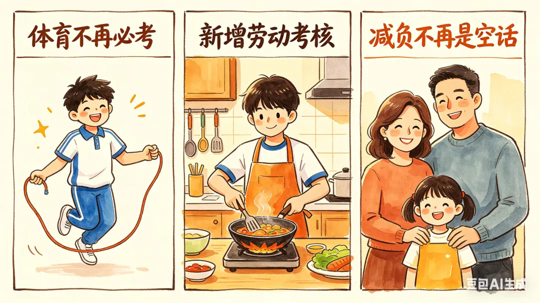 2026 中考改革炸锅!体育不再必考,新增劳动考核,家长吵翻了 第3张 2026 中考改革炸锅!体育不再必考,新增劳动考核,家长吵翻了 第3张