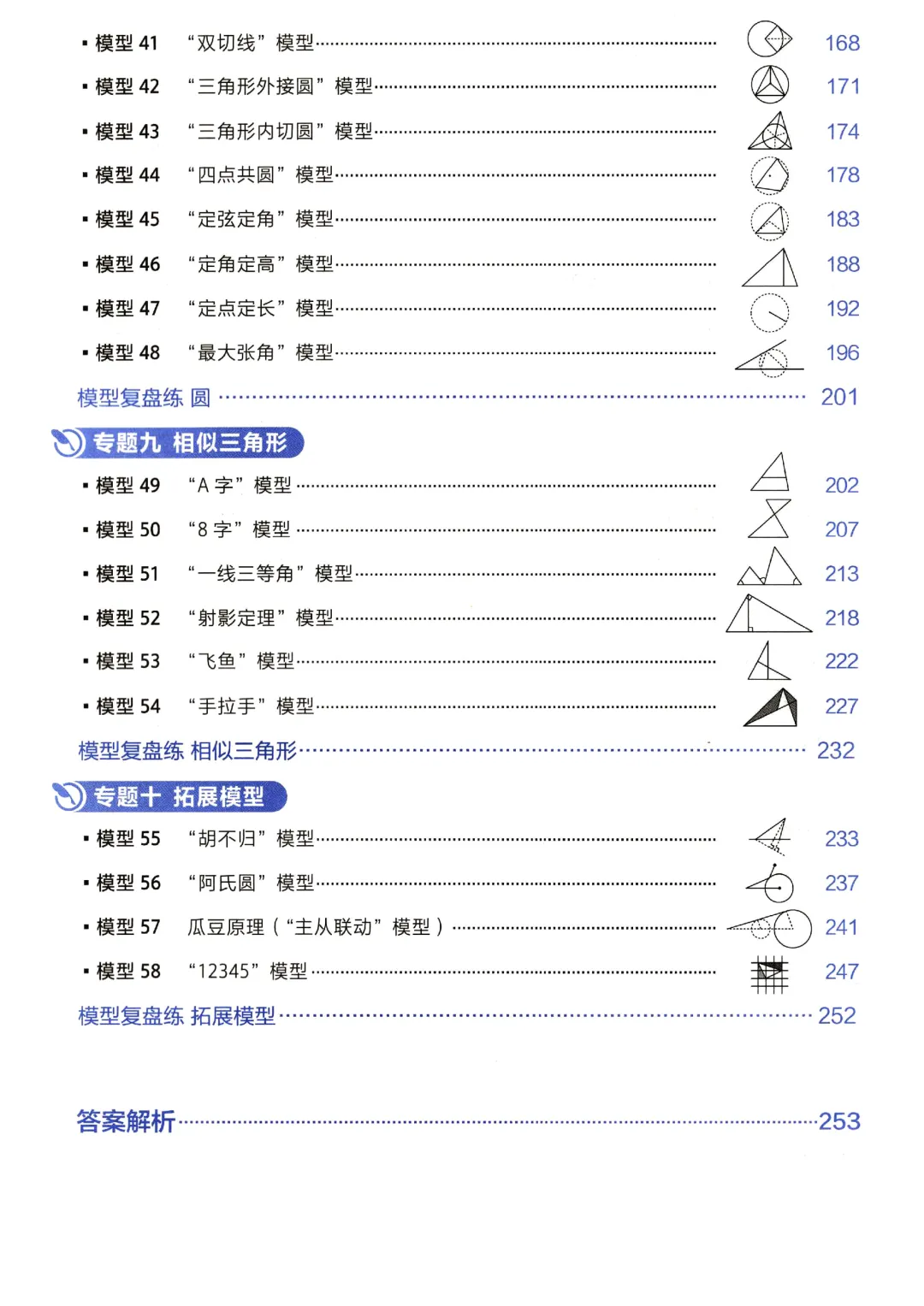 转发集赞第658期——中考几何模型3件套 第12张
