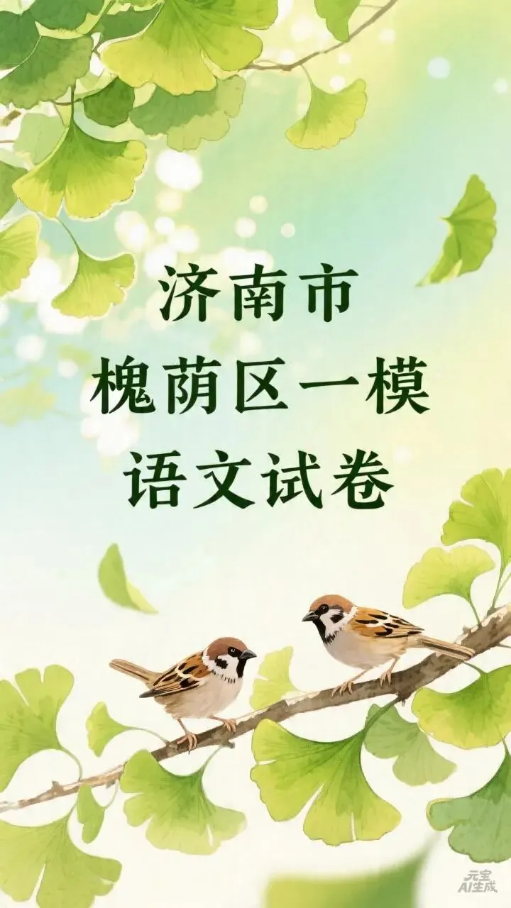 2026济南市槐荫区一模语文试卷及答案 第1张