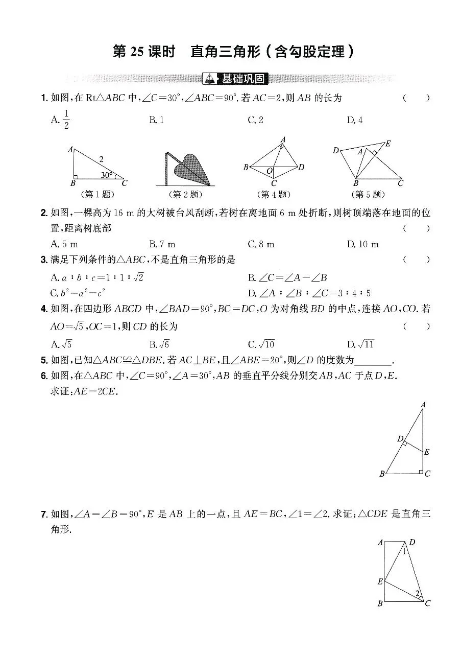 【中考数学】三角形、四边形、圆及锐角三角函数知识点考点最后一次摸底速测训练 第11张