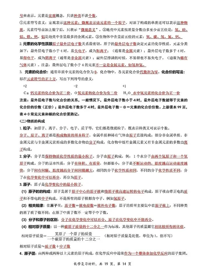 中考化学 | 夯实基础・模块突破 —— 基础知识系统复习(可下载电子版) 第16张