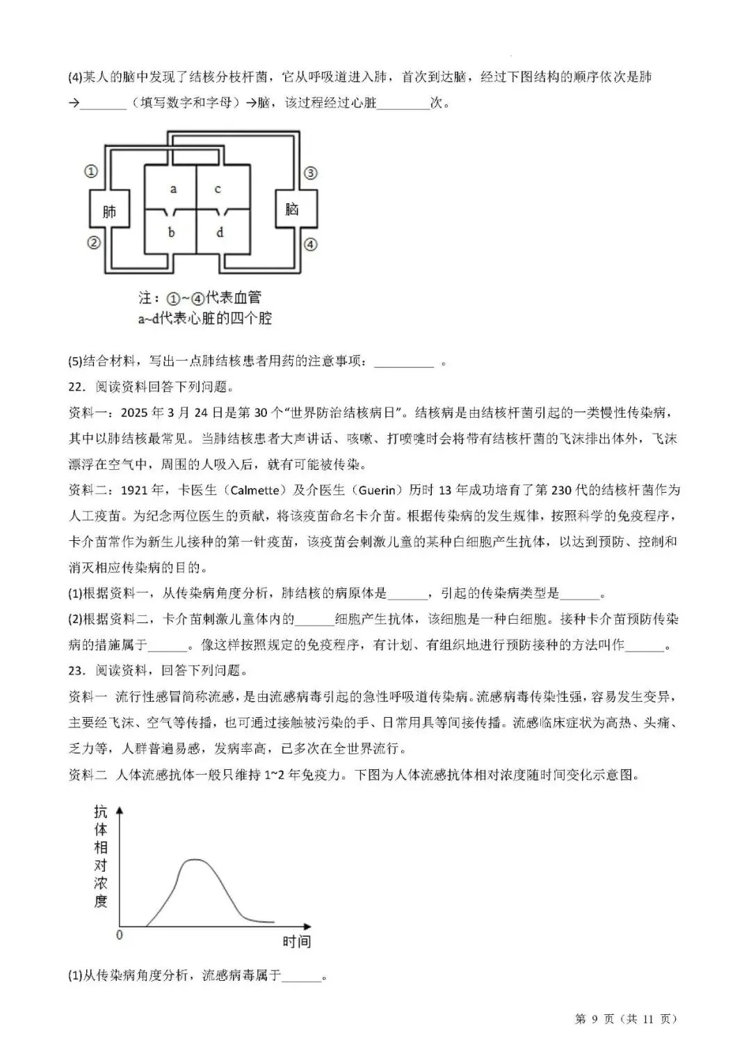 备战中考生物考试易错题||易错点07 传染病和免疫 第6张