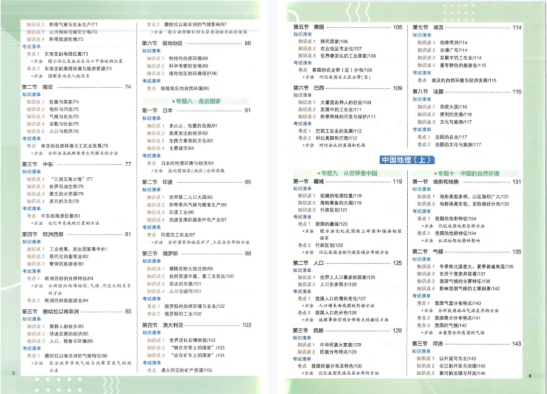 中考总复习-初中地理知识清单 第6张