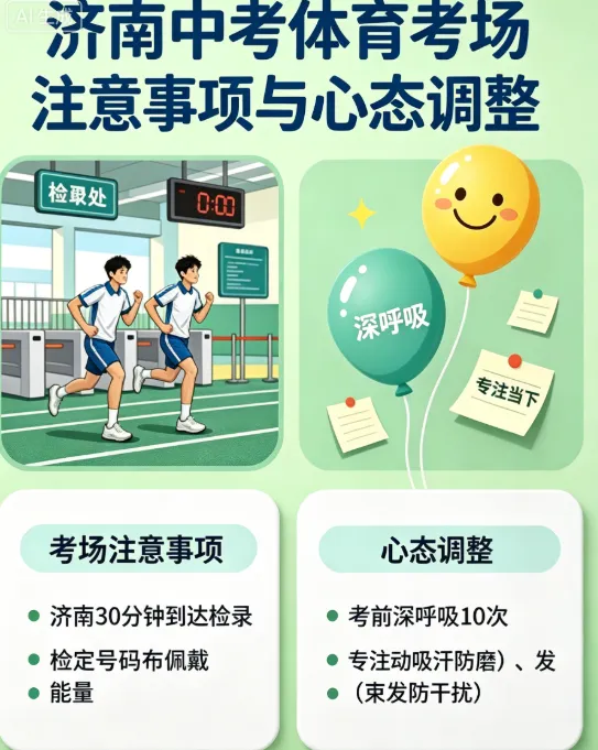 济南中考体育开考!一篇讲清考前、考场、突发情况,家长速转! 第3张