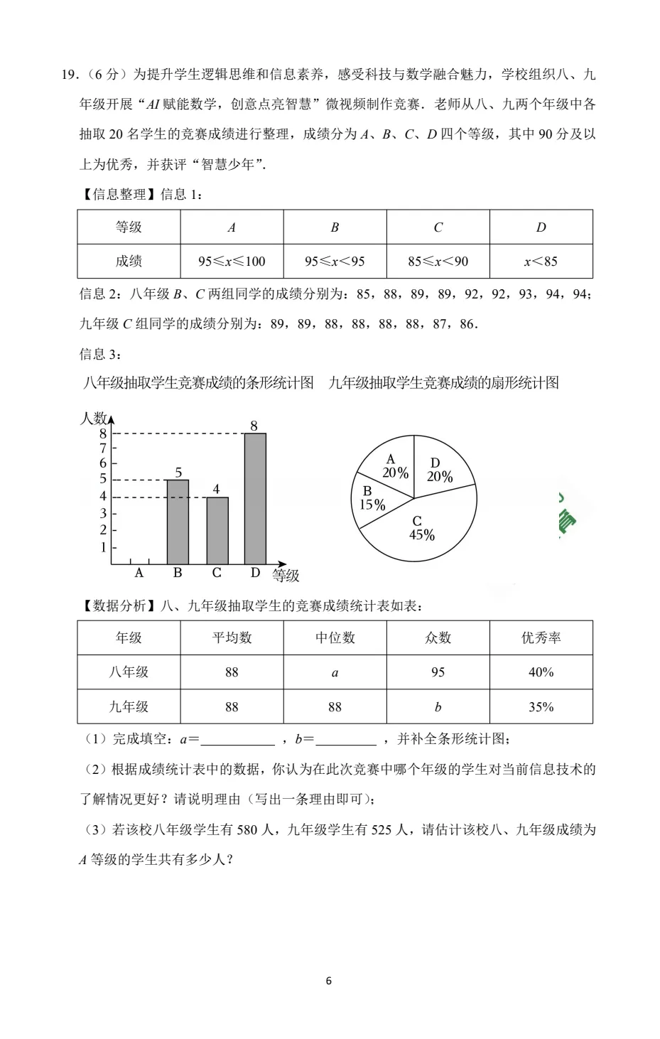 2026青岛大学附中中考数学模拟试卷(4月份) 第8张