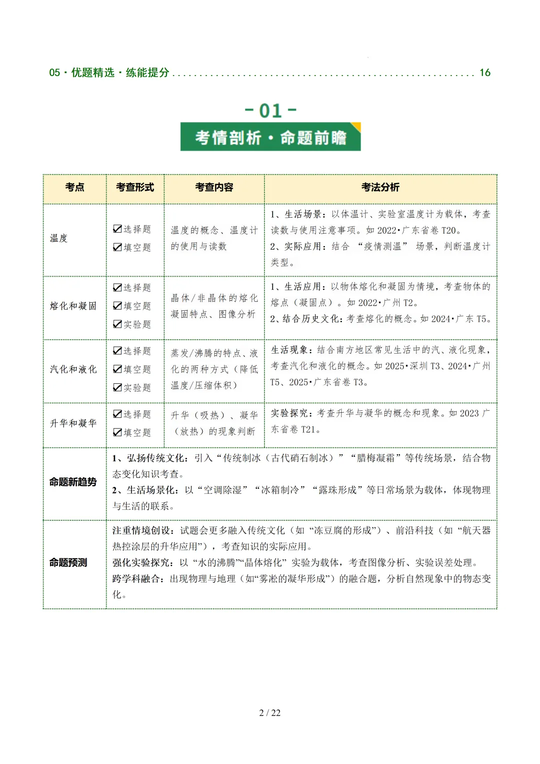 2026中考物理满分备考系列——【物态变化】(超详细,含原文档) 第5张