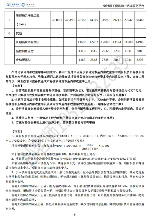 最新|2026年咨询工程师(投资)实务真题+详细答案解析(完整版) 第10张