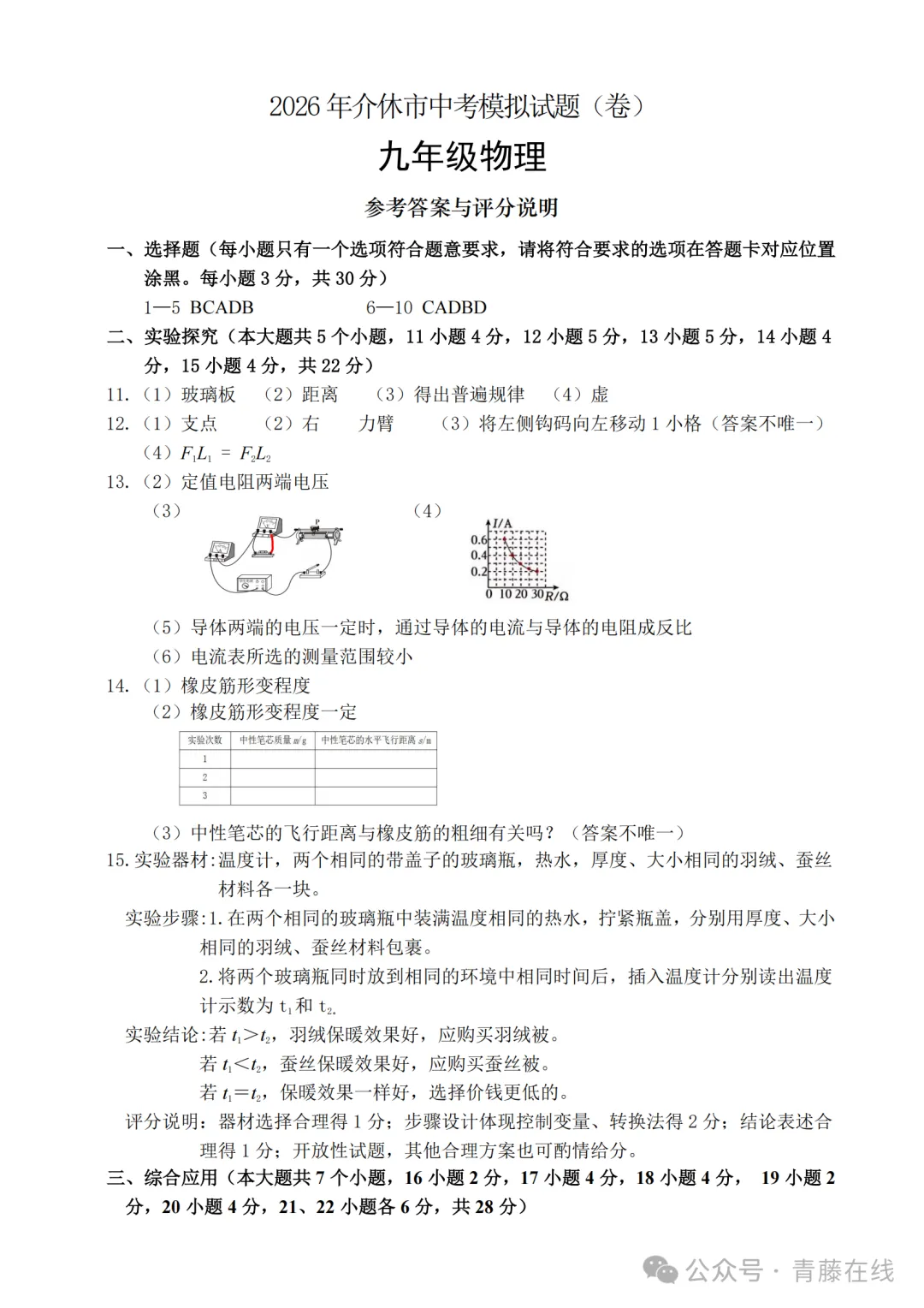 2026.4介休市中考一模全科试卷含答案(可下载) 第52张