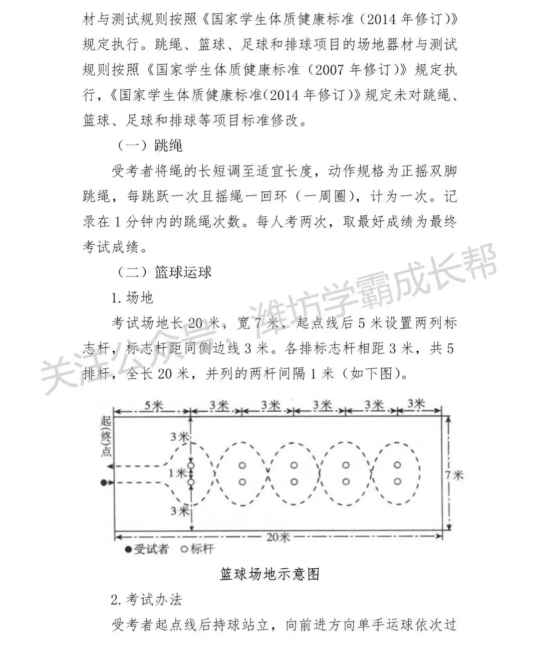 潍坊体育中考考什么?怎么考?附评分赋分标准! 第3张