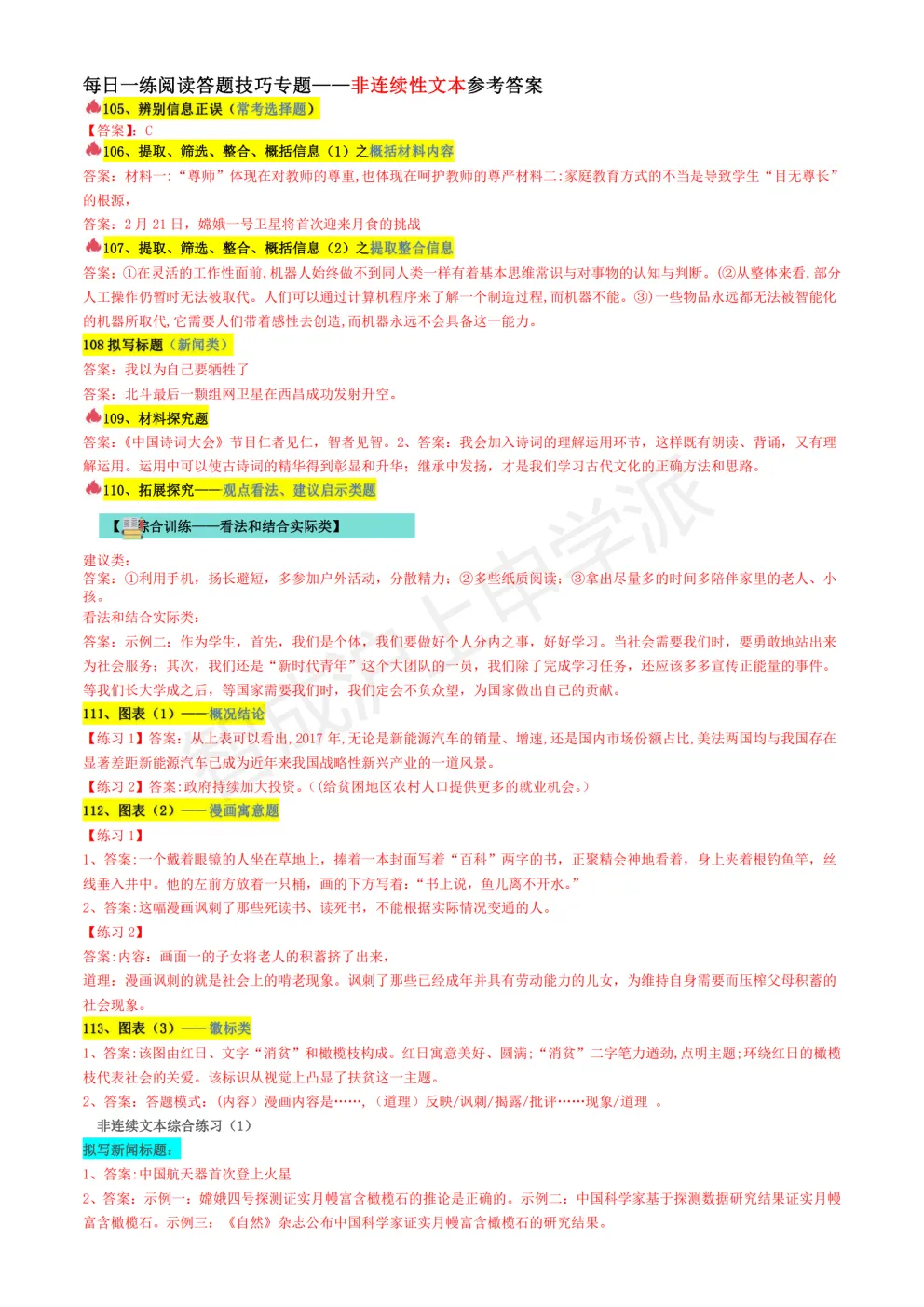 阅读总丢分?上海中考语文阅读理解全题型答题模板+每日训练,从“读懂”到“答满分” 第10张