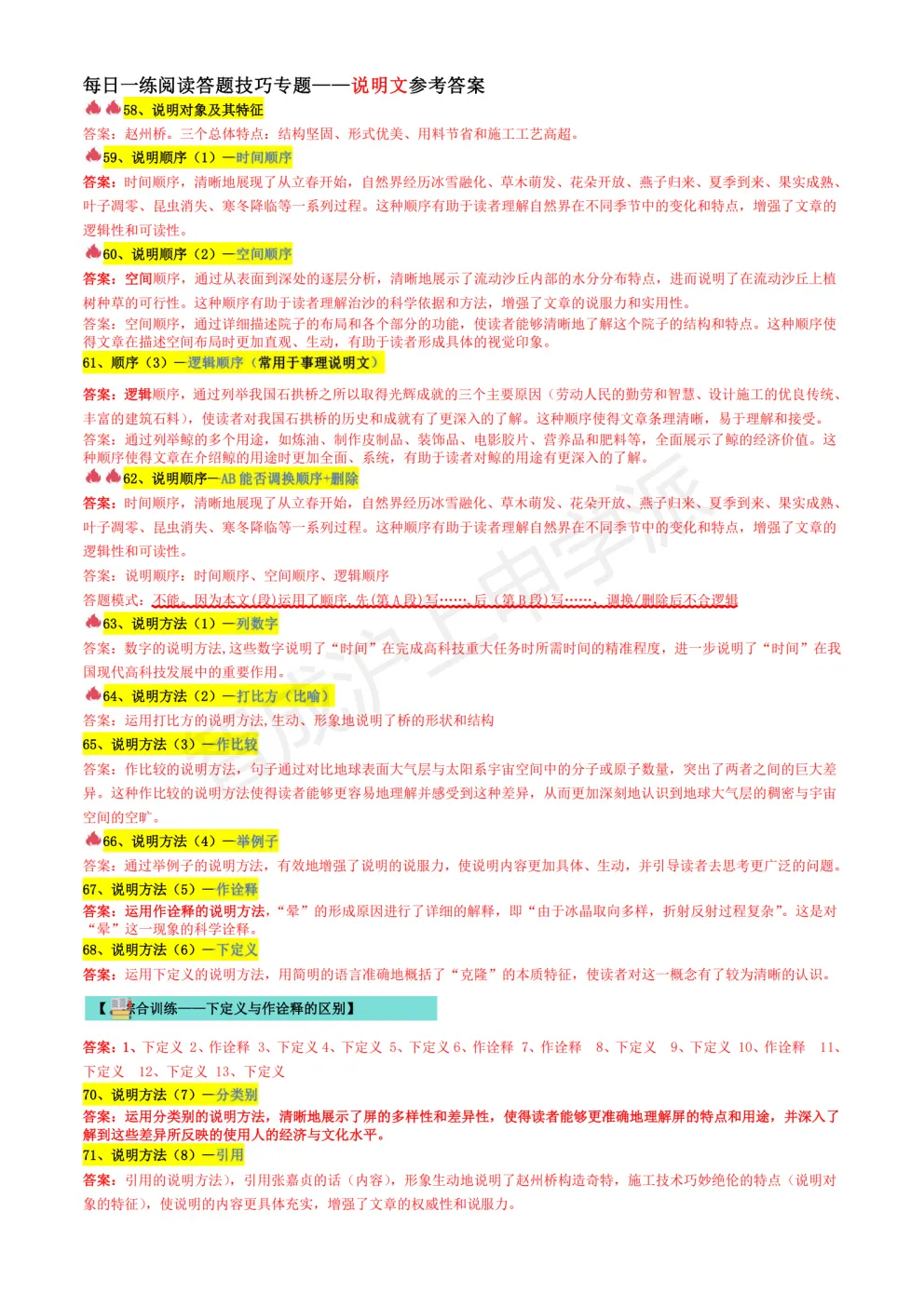 阅读总丢分?上海中考语文阅读理解全题型答题模板+每日训练,从“读懂”到“答满分” 第18张