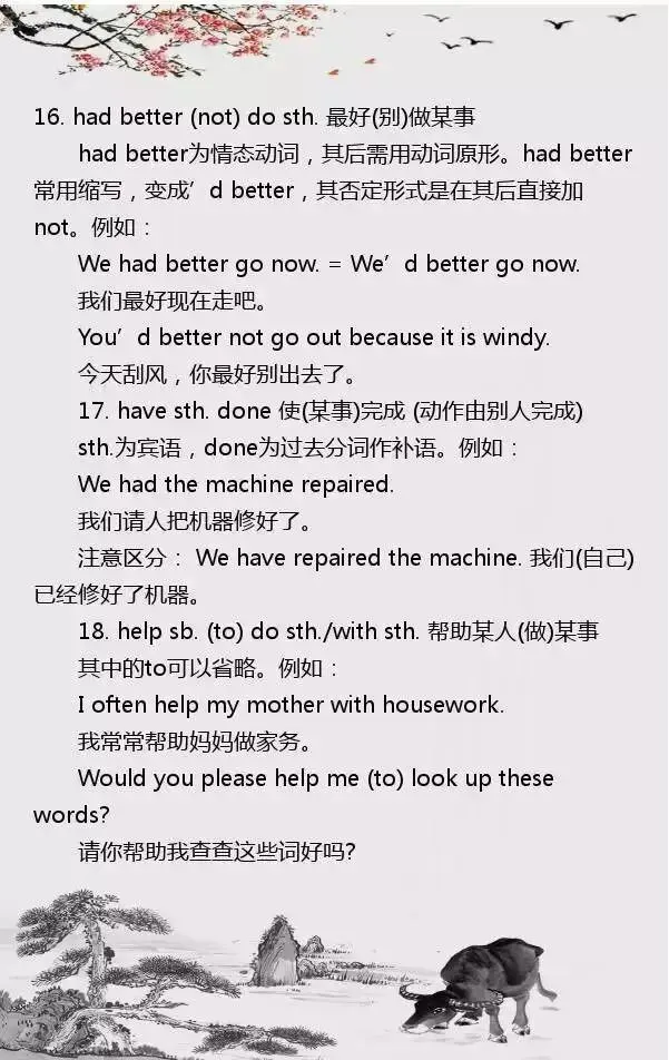 中考英语 | 初中英语最重要的55个句型,包含90%的高频考点 第8张