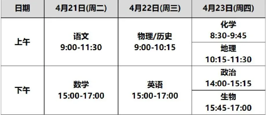 下周开考!苏州期中考安排表+考试范围出炉!免费领初一到高二往年真题 第41张