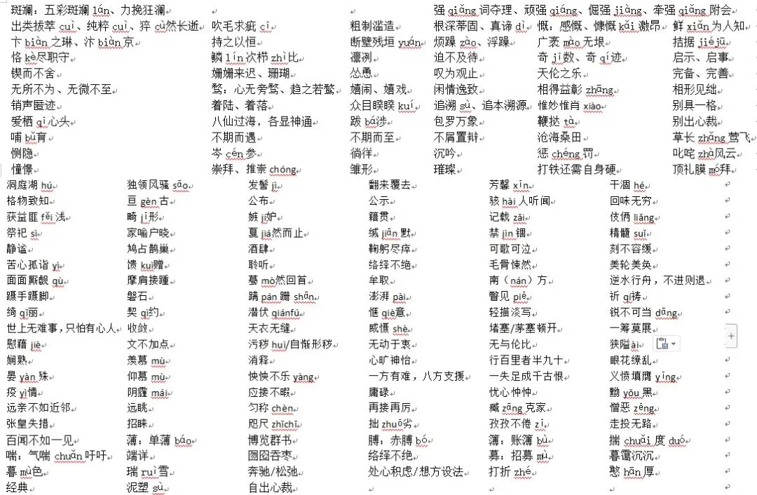 长沙中考字音字形词义十三年真题分析,我下了点笨功夫 第5张