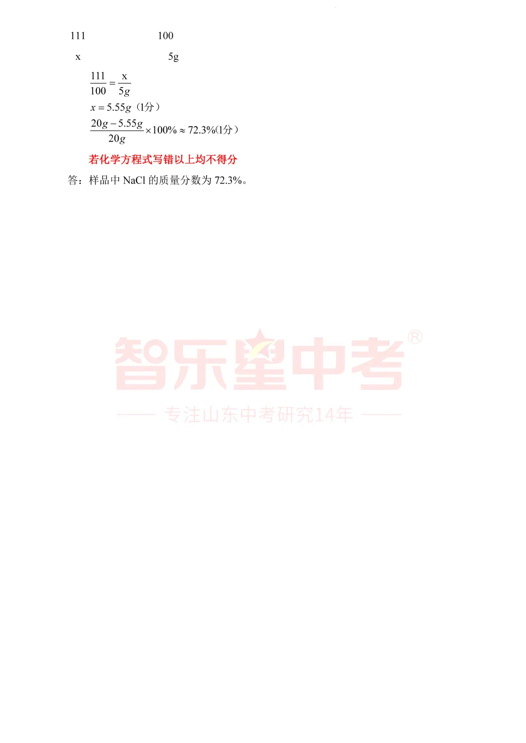 2026年济南市章丘区初中学业水平考试模拟试题一(化学) 第12张