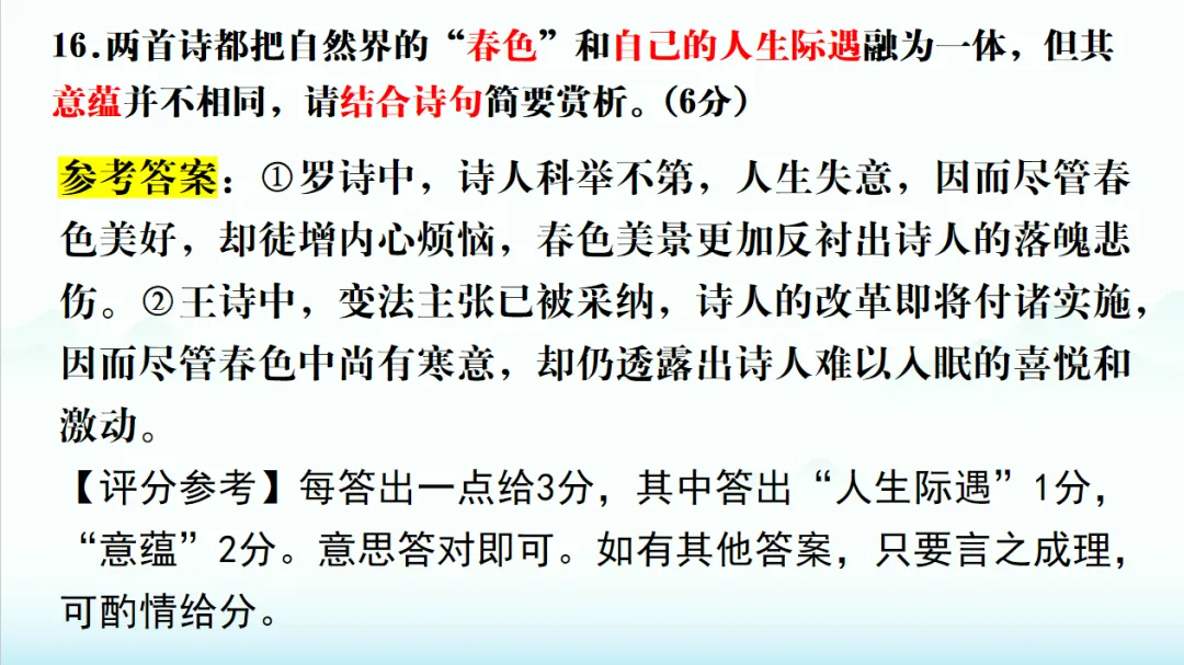 2026届T8第二次联考语文试卷讲评 第22张