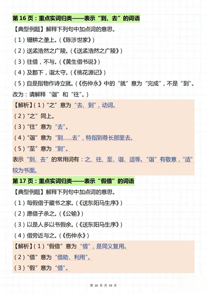 中考文言文知识点总结!看完你就厉害了! 第9张
