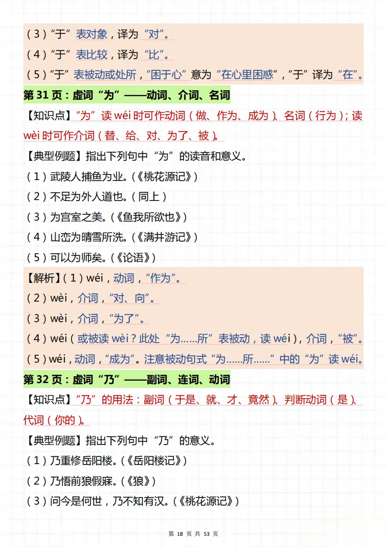 中考文言文知识点总结!看完你就厉害了! 第17张