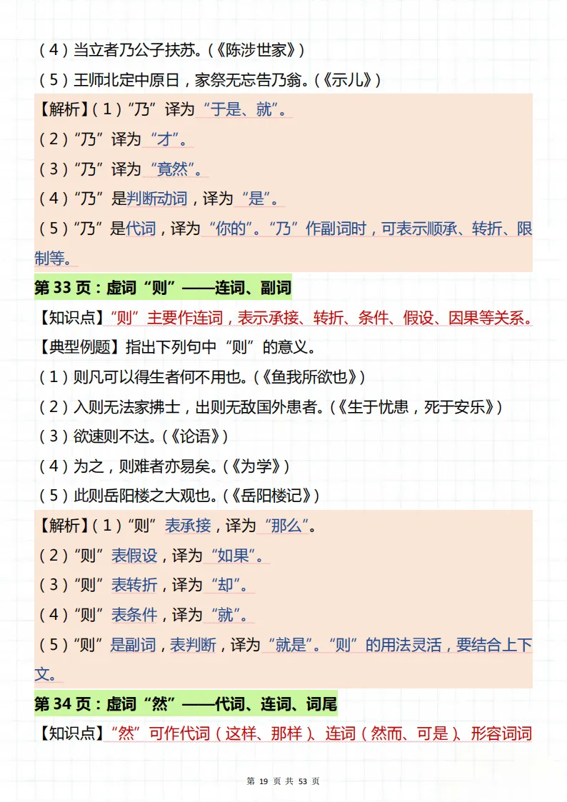 中考文言文知识点总结!看完你就厉害了! 第18张