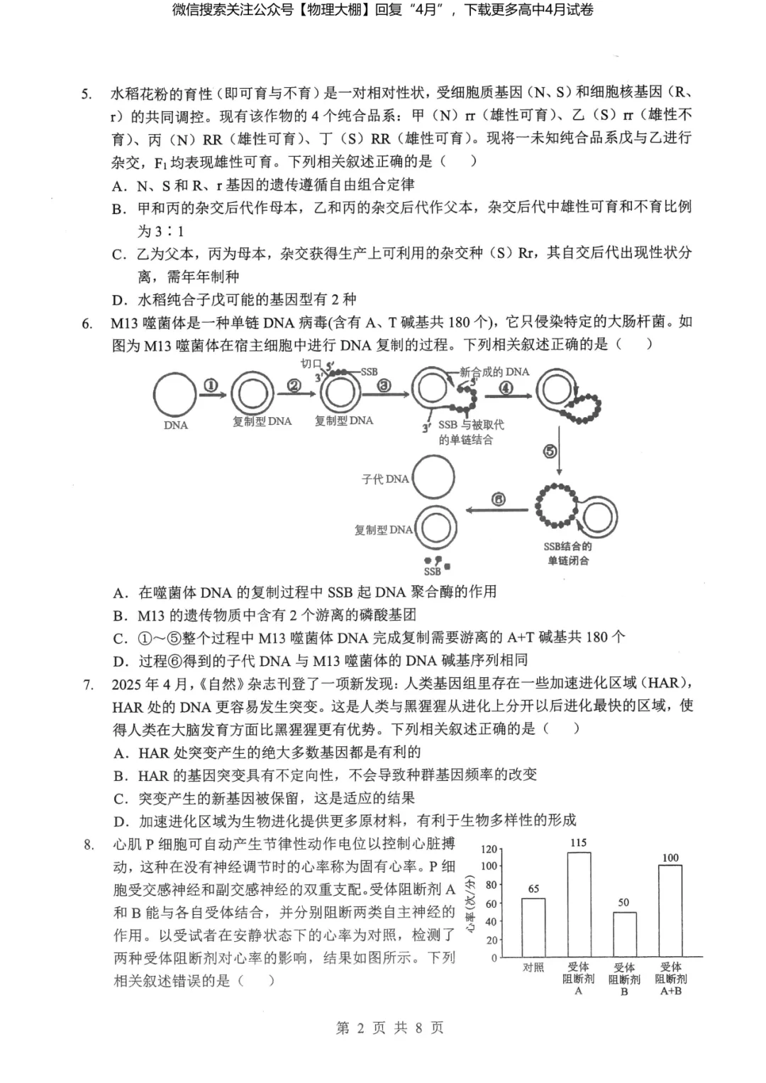 全科更新!2026届湖北新八校4月检测试卷+答案,可下载! 第76张