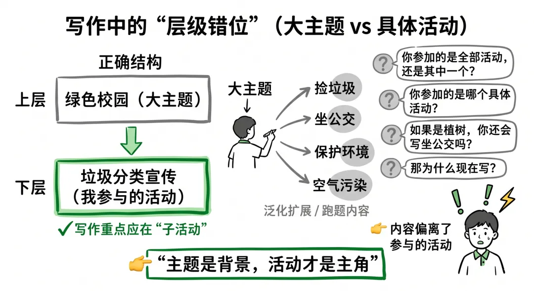 快中考了,我是怎么一步步带初三学生发现自己英语作文“跑题”的 第6张