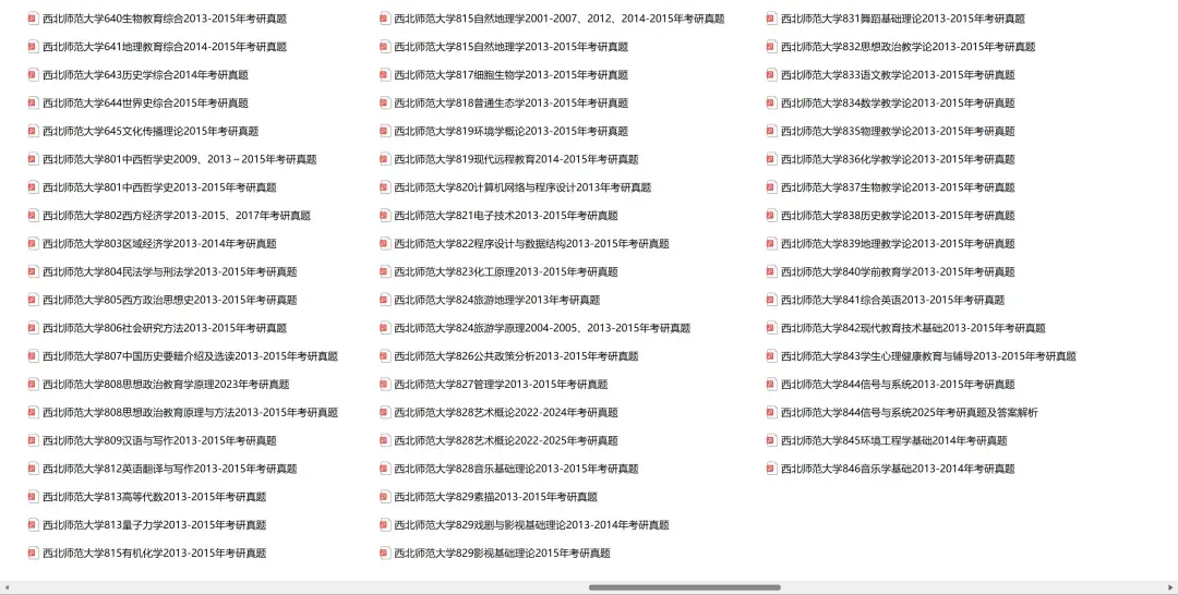 西北师范大学考研专业课历年真题汇总(含2026真题) 第3张 西北师范大学考研专业课历年真题汇总(含2026真题) 第3张