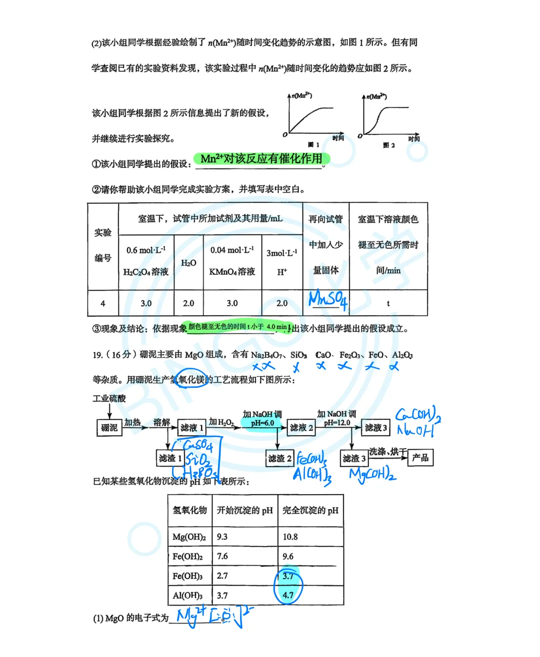 【高一月考】厦门六中26年3月化学试卷手写解析 第7张