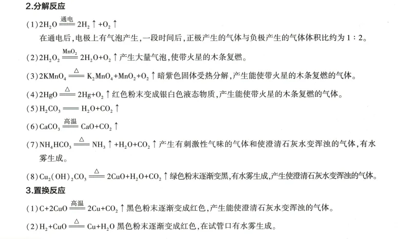 2026年中考化学 第16单元 初中化学中几类常见化学反应 第2张