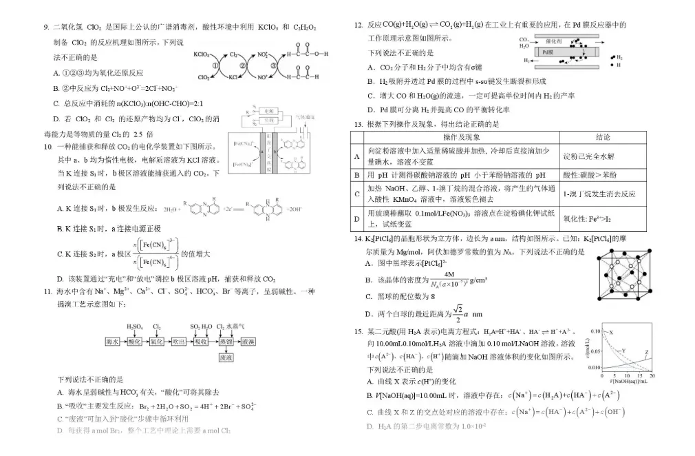 2026年辽宁葫芦岛市高三年级第一次模拟考试化学试卷试卷及答案 第1张
