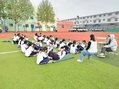 【校园体育】莘亭初级中学顺利完成体育模拟测试 第2张