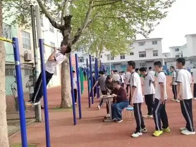 【校园体育】莘亭初级中学顺利完成体育模拟测试 第4张