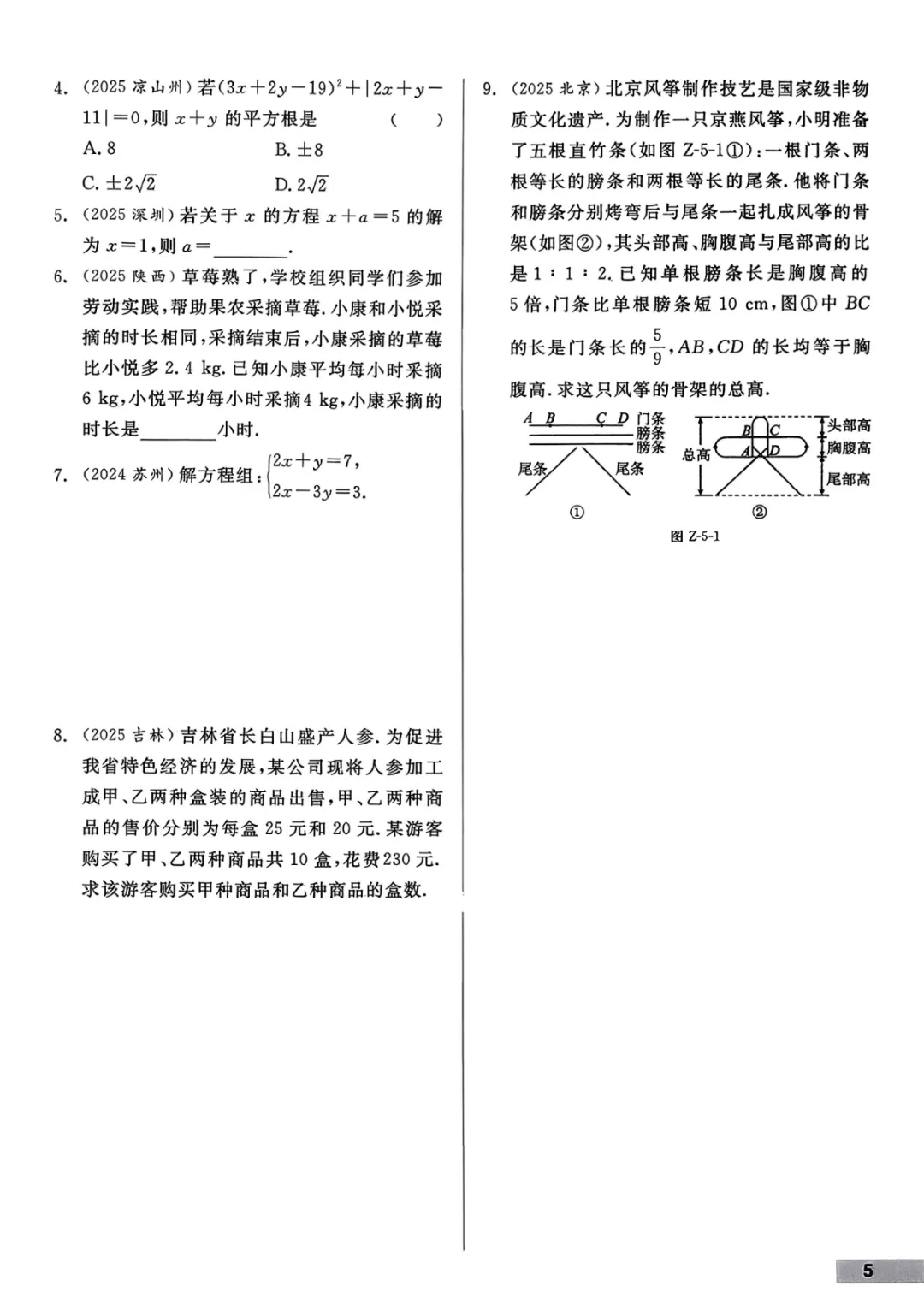 九年级下册数学【人教版】中考专项数学《34种中考专题练习带答案》丨完整电子版可打印 第5张