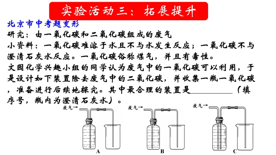 中考化学微专题复习——奇妙的“多功能瓶” 第15张